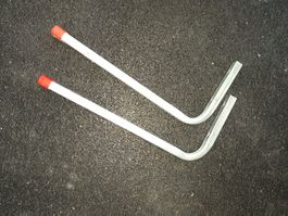 2 Stk Wandhaken Stahl 35x16.5cm