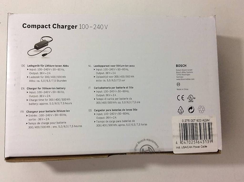 Caricabatterie: Original Bosch Compact Charger Ladegerät  – Usato da Zürich venduto da mar_y9tw 1