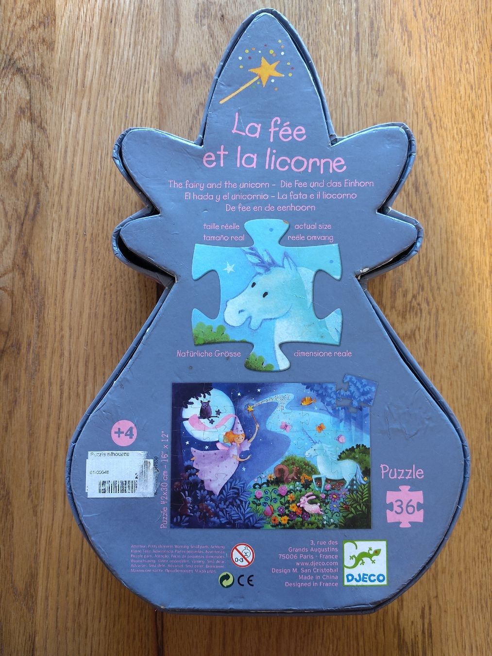 Djeco Puzzle: Fee und Einhorn Puzzle 36teilig ab 4Jahren – Usato da Genève venduto da Lenawi 2