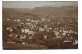 Teufen (AR) Blick Richtung Dorfzentrum - echt Foto-AK 1909