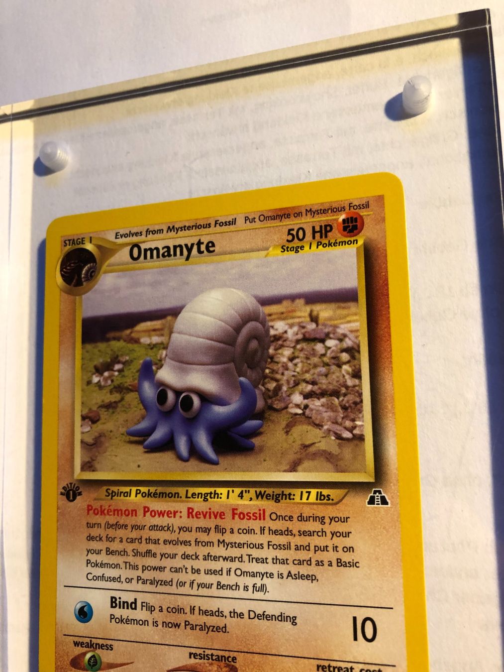 Sammelbilder & Trading cards: Omanyte 1st Neo Discovery - MINT - ab 1.- – Gebraucht aus Giubiasco von dan_pr8b 3