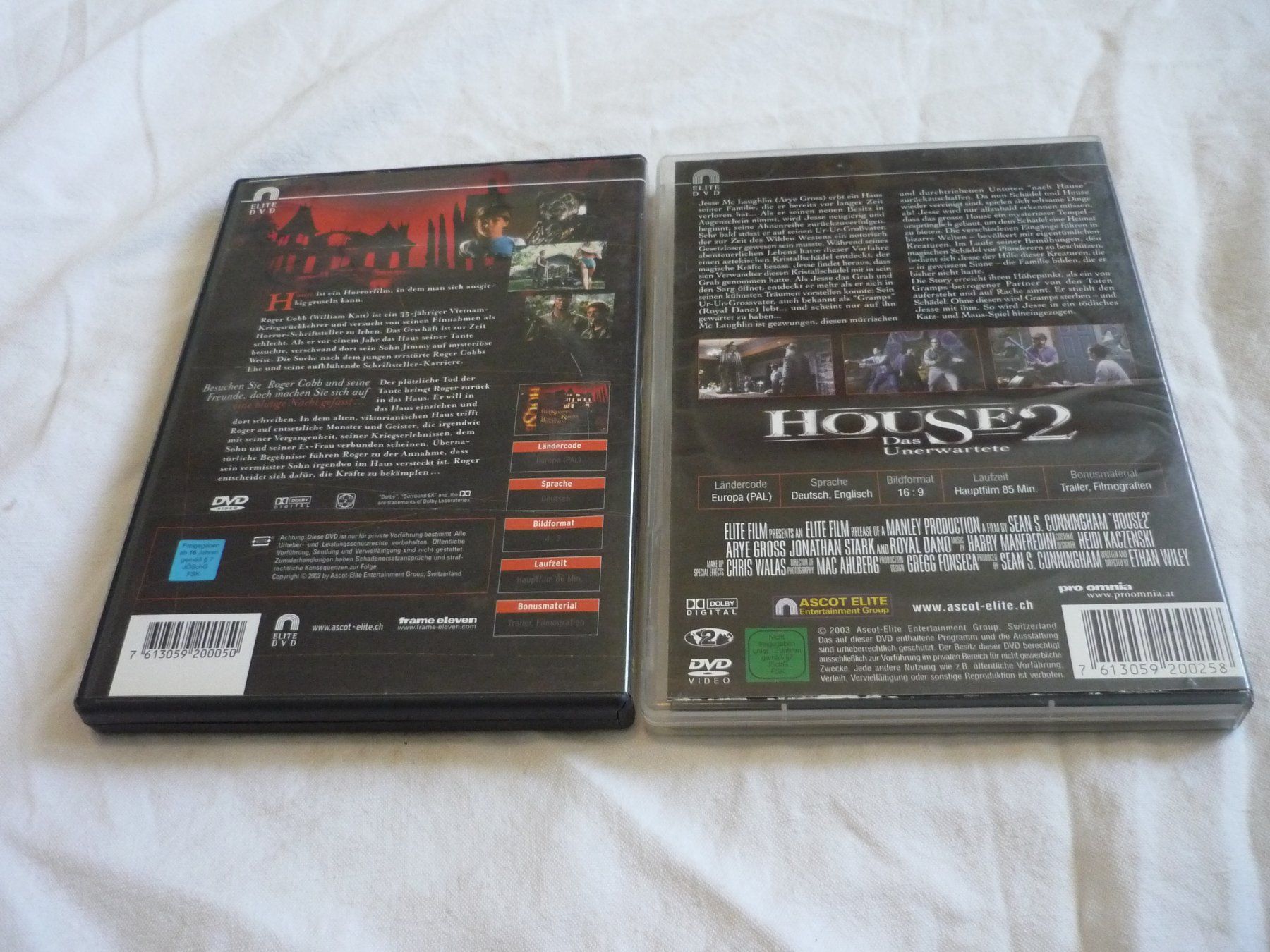 Alle DVDs: 2x DVD Horror - House 1 + 2 – Gebraucht aus Beringen von zzRegal 2