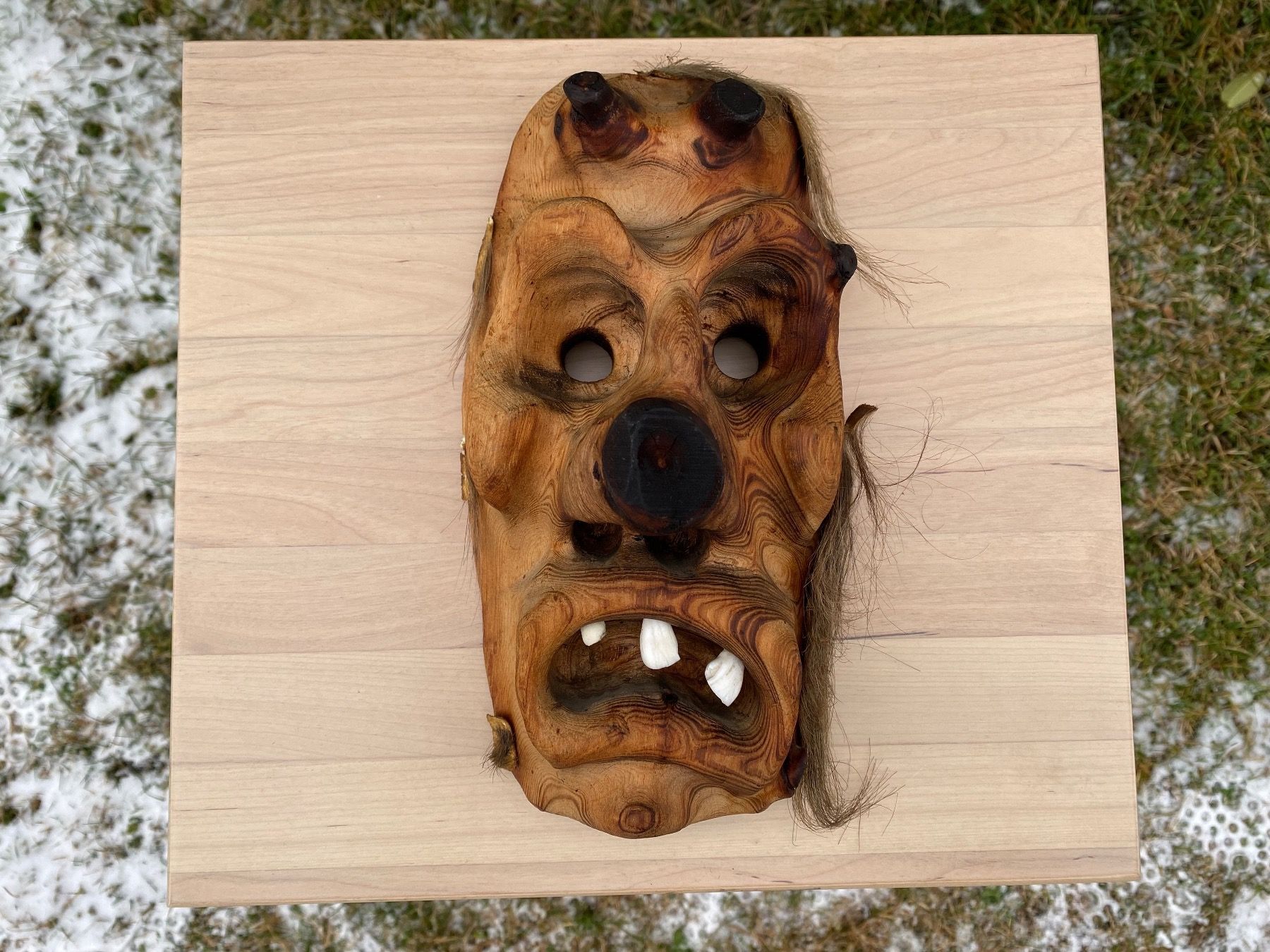 Altro in Antiquarato & Arte: schöne Walliser / Lötschentaler Holzmaske – Usato da Feldbach venduto da Fea1 5
