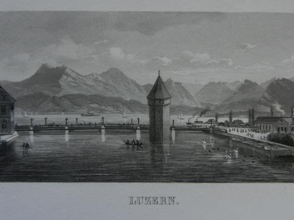 Stiche: Luzern Wasserturm des Balances – Gebraucht aus Risch von Rischli15 1
