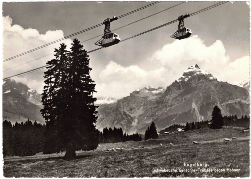 Cartoline postali: Engelberg - Luftseilbahn Gerschnialp--Trübsee – Usato da Binningen venduto da Mountainrider