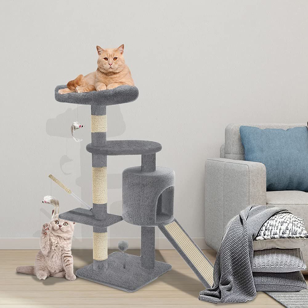 Katzenbaum - Kratzbaum: Stabiler Kratzbaum Katzenbaum Kletterbaum mit Plattformen – Neu und originalverpackt aus Zürich von NovaDen 1