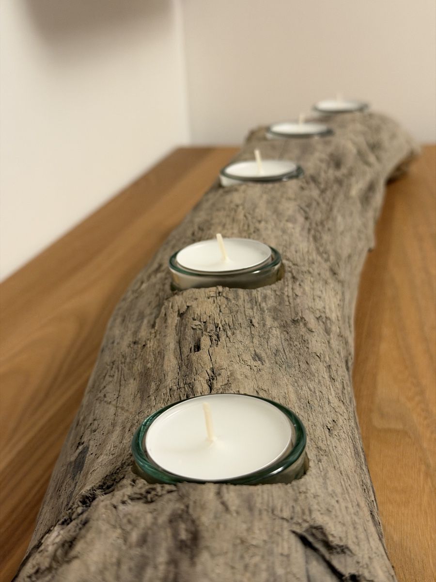 Tutte le decorazioni: Schwemmholz mit Kerzen – Nuovo e nell'imballaggio originale da Winterthur venduto da Pilzchen 2
