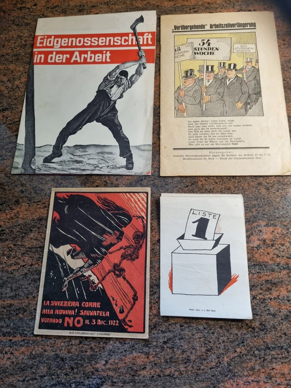Documenti: Politik 1926 Werbung Prospekte – Usato da Trachslau venduto da post35