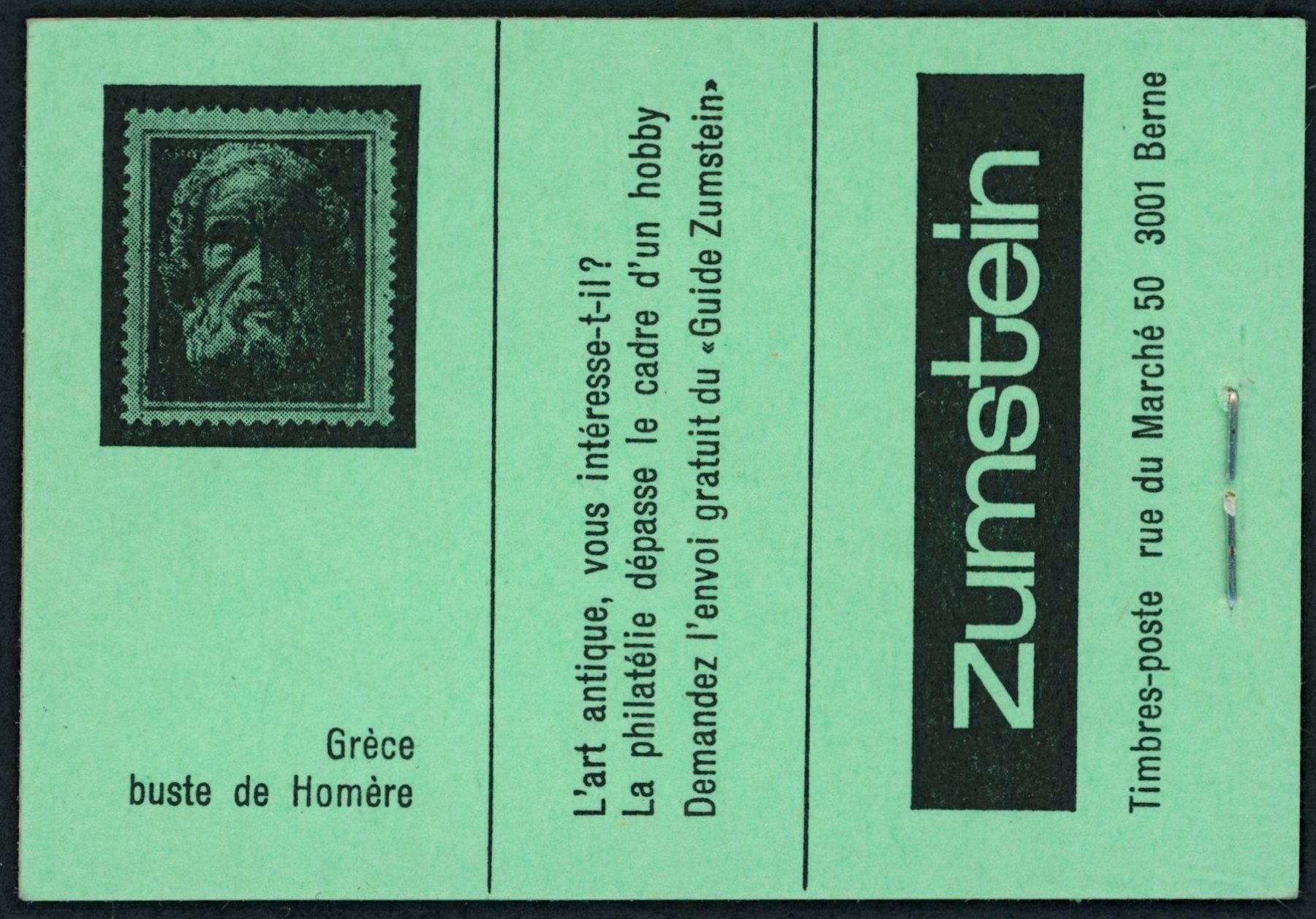 Tous les timbres: 1968 - Markenheftchen - Postgeschichte - Abart - postfrisch – Neuf (Voir description) à Schindellegi par leecollect 1