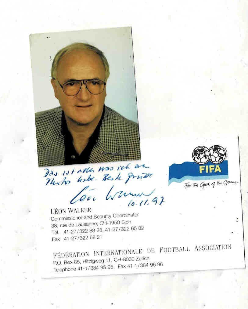 Autografi: Orginalautogramm Leon Walker ex Nati Trainer – Usato da Sulz AG venduto da Oberdanne8