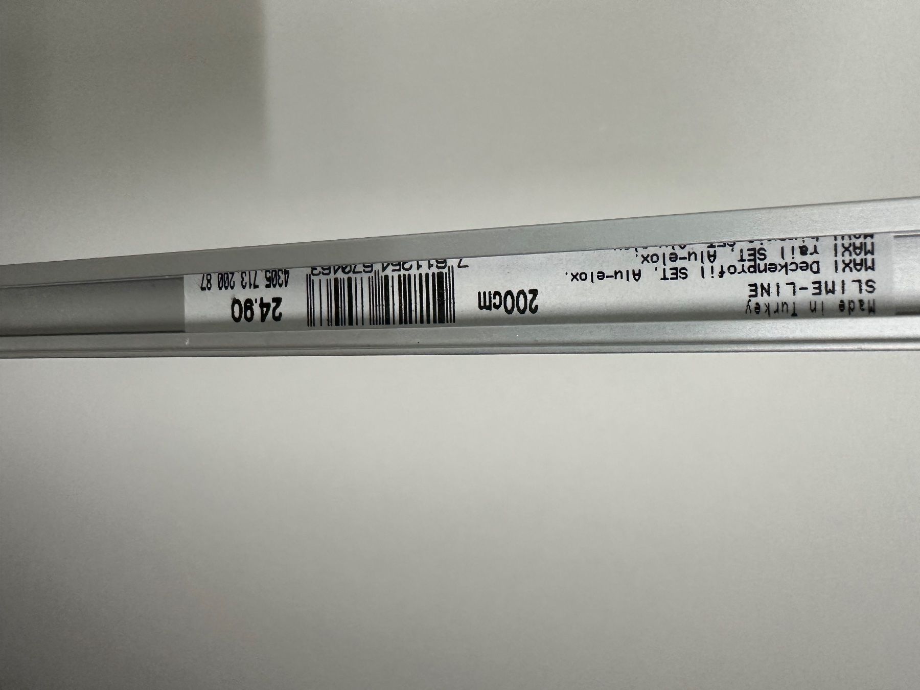 Tende: Vorhangleiste SLIME-LINE MAXI 200cm Aluminium – Usato da Winterthur venduto da Wiesentroll54 1