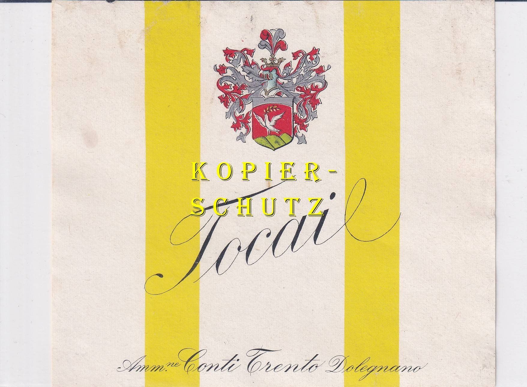 Papiere: Etikette - Tocai (Friaul) /bd – Gebraucht aus Hombrechtikon von Rudolf07