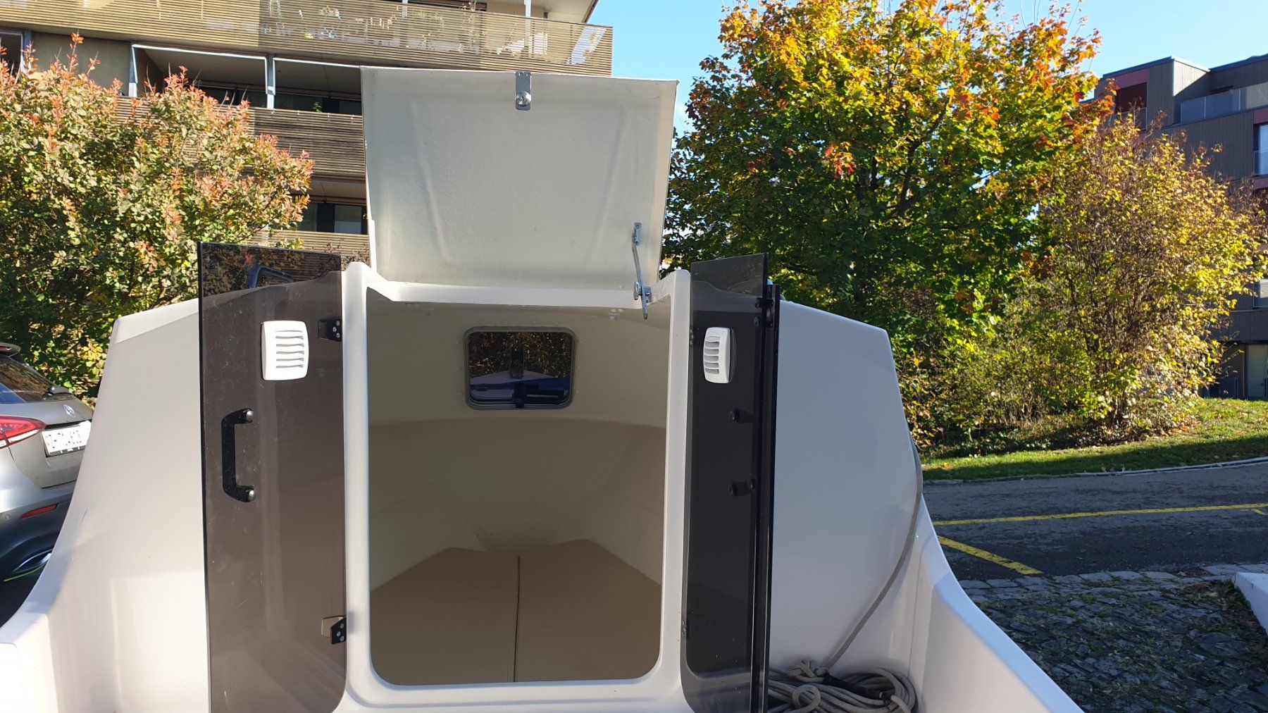 Barche: Kabinenboot 4.10m GFK mit Trailer – Usato da Uster venduto da Lab_55 9