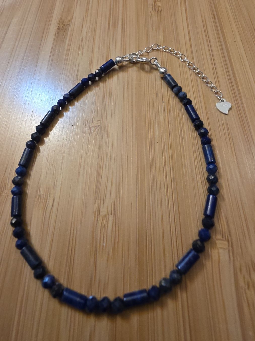 Catenine: Fusskette Lapislazuli facettiert 23,5cm. - 28cm. / Ø3mm. – Nuovo e nell'imballaggio originale da Zetzwil venduto da Sonneblueme987 2