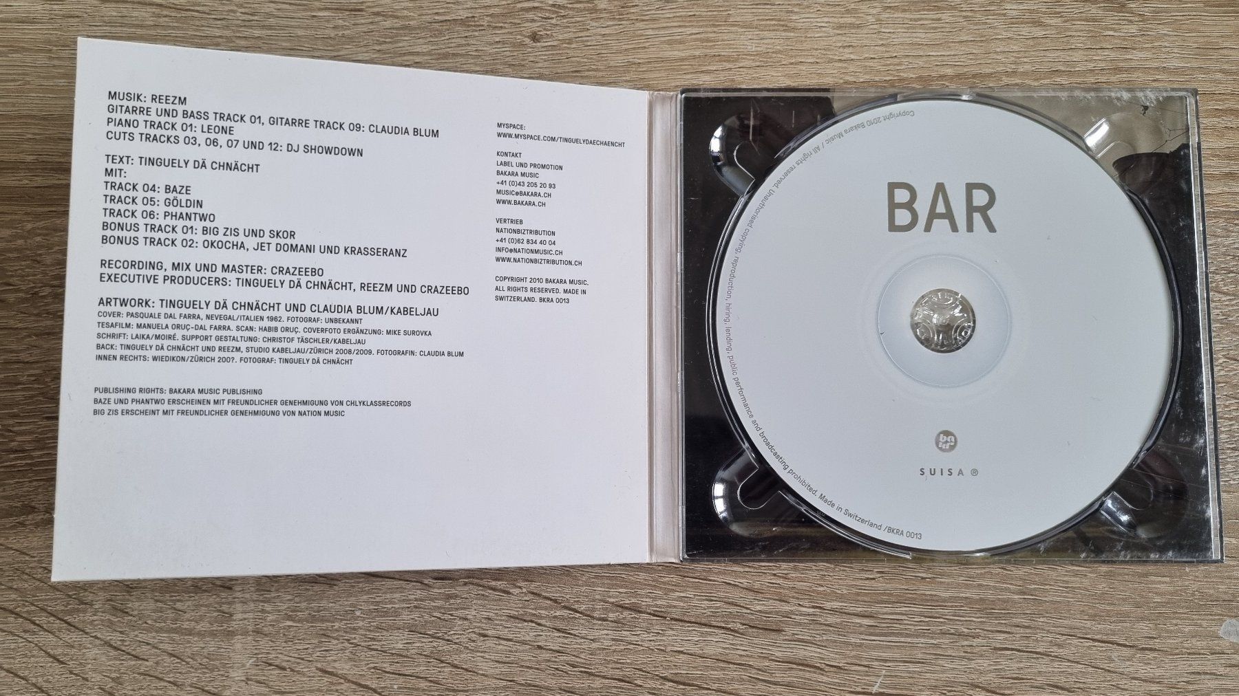 CD: Tinguely dä Chnächt - Bar – Usato da Hagenbuch ZH venduto da lecterr55 1