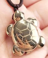 Halskette K-850B – Pyrit Schildkröte verstellbar 30-35cm