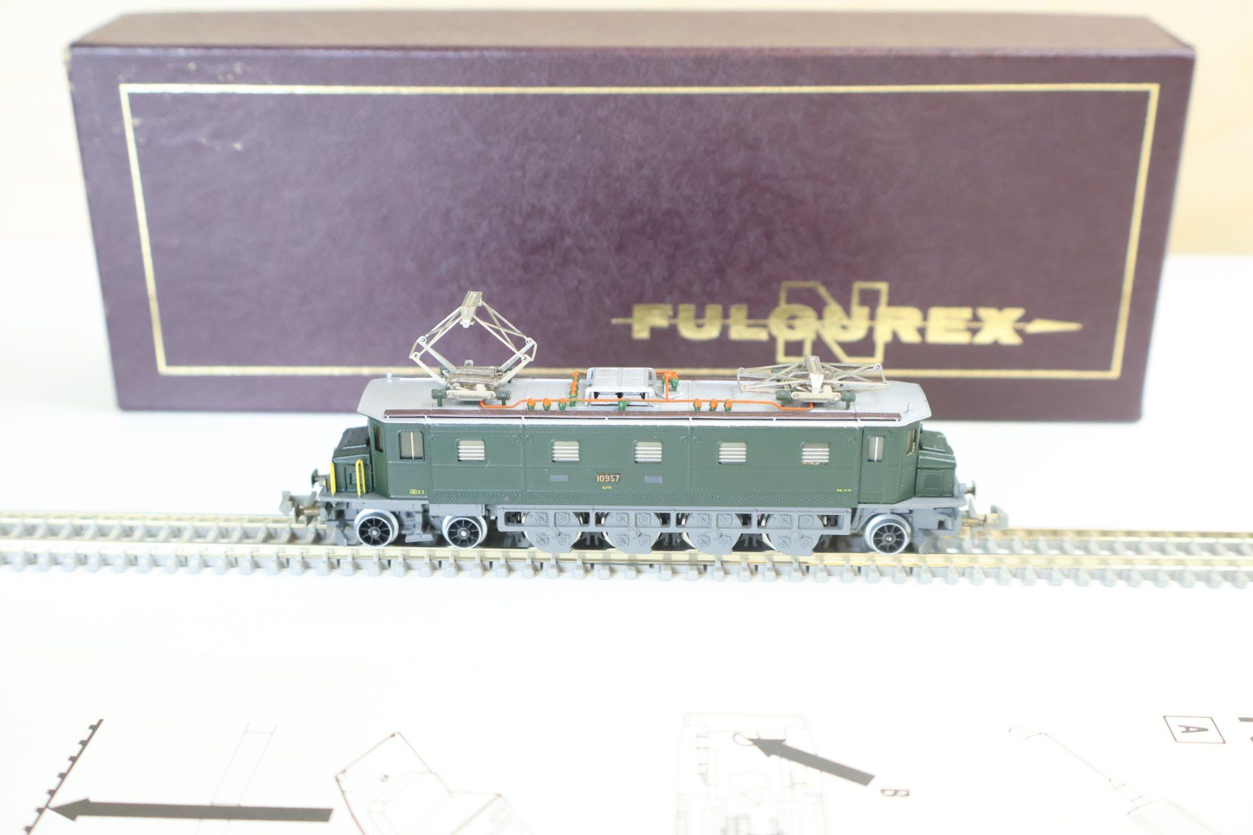 Fulgurex Modelleisenbahnen: Fulgurex SBB Ae 4/7 E-Lok - Spur N Messingmodell – Gebraucht aus Winterthur von Monstera 2