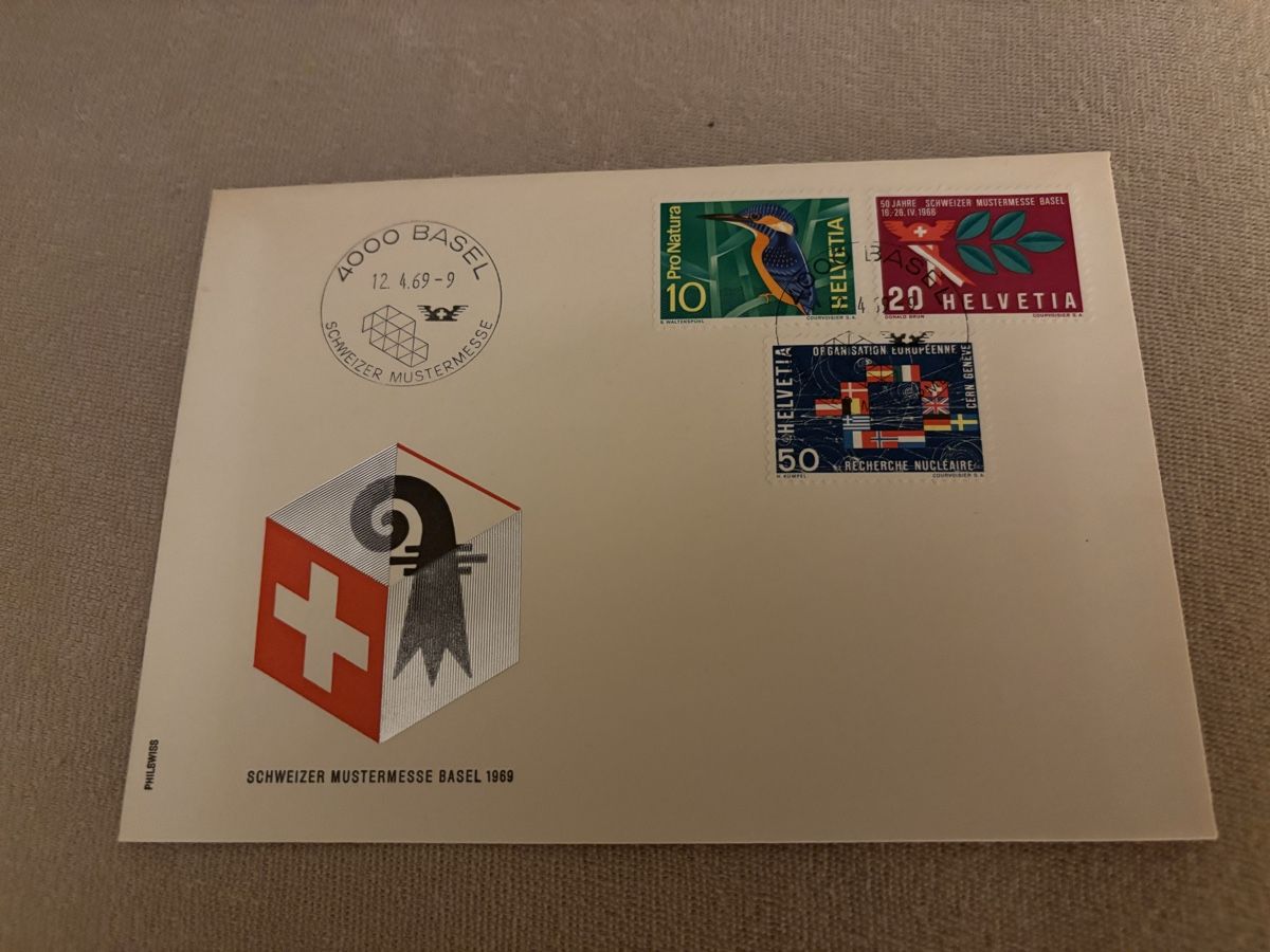 Tous les timbres: Schweizer Mustermesse Basel 1969, Brief mit Sondermarken – Neuf (Voir description) à Bellach par Legdance