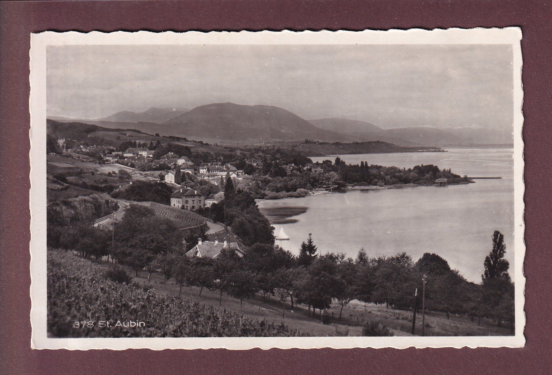 Ansichtskarten: ST. AUBIN - 1937 – Gebraucht aus Pully von nicecards