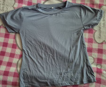 T-Shirt Grau Kurzarm Grösse S 