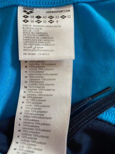 Costumi da bagno & Bikini: Arena Bikini Bandeau türkis – Nuovo (secondo la descrizione) da Schaffhausen venduto da dianazucca 2