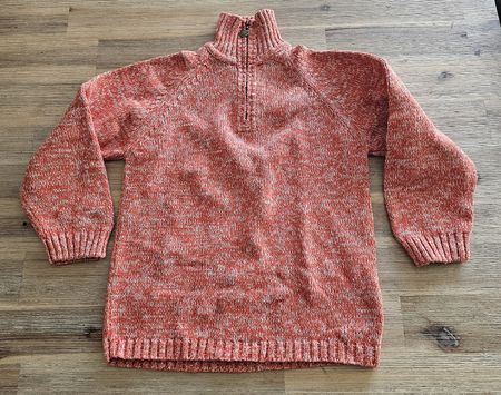 Rollkragenpullover orange meliert Grösse 116 von H&M