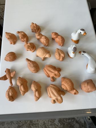 Keramik und Tonfiguren Neu total 21 stk.