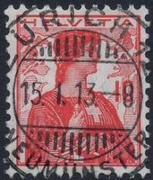 ZÜRICH 12 NEUMÜNSTER 15.I.13 - Vollstempel auf Helvetia