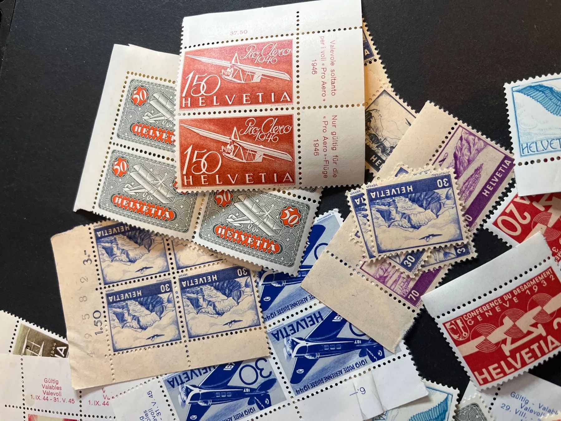 Tutti i francobolli: Grosse Flugpost Sammlung Schweiz ab Fr. 1.- – Usato da Dagmersellen venduto da wyss1982 5