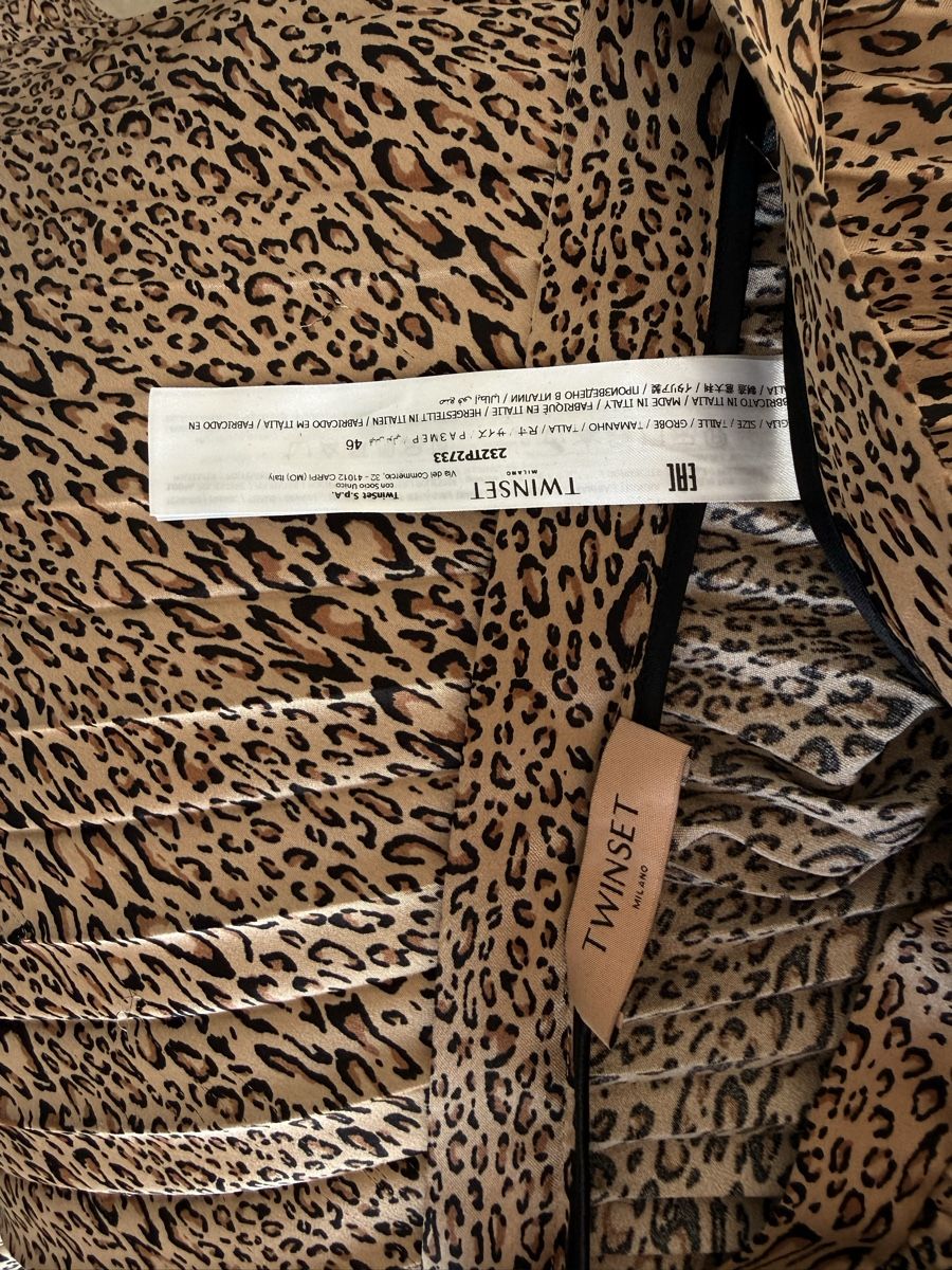 Twinset Gonne: Twinset Pleated Leopard Print Skirt – Usato da Corsier-sur-Vevey venduto da Kristina.Nova 7