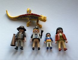 Playmobil Forscher /Dschungel Figuren mit gelber Riesenechse