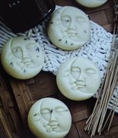 Seifen-Kerzen Silikonform Mond/Gesicht/Moon/Face/Mold