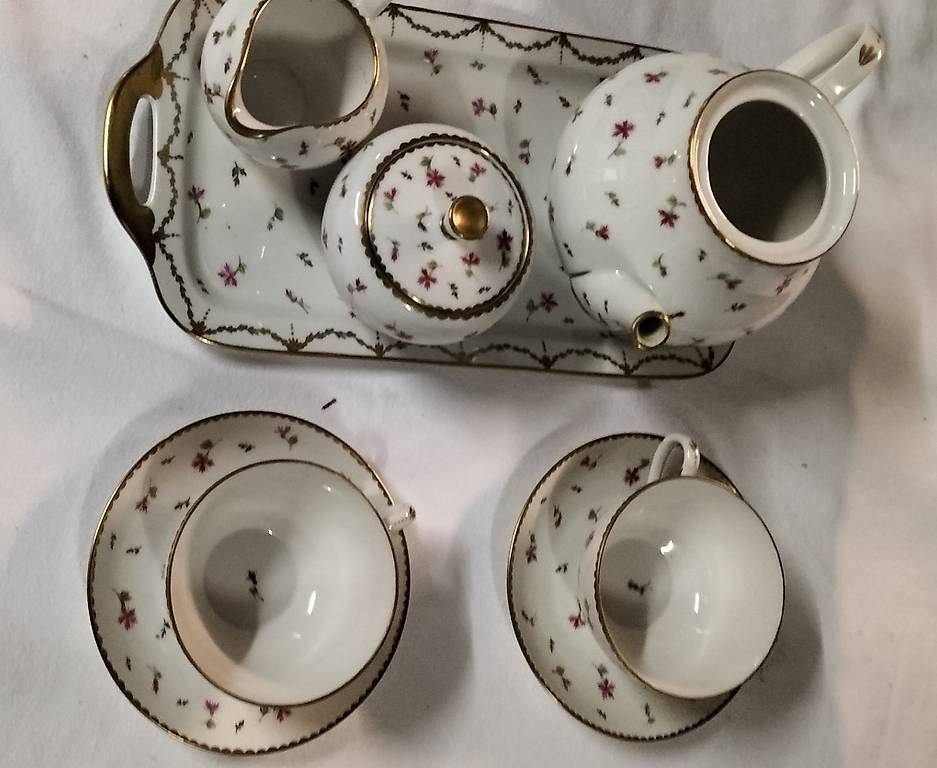 Set di piatti: Zweier Kaffee/Tee - Set Handbemalt – Usato da Steinach venduto da Tsgweh