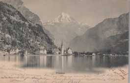 0097 - Postkarte / Ansichtskarte - Flüelen mit Bristenhorn