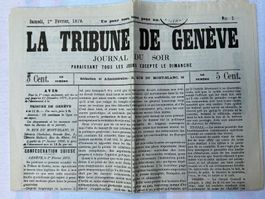 La Tribune de Genève - Journal du Soir - 1879📰🗞️📜(GE)