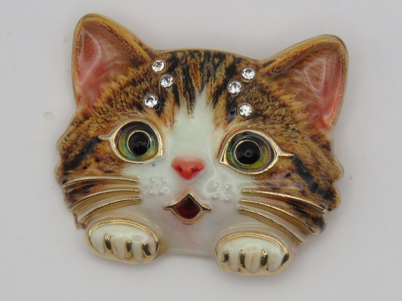 Broschen & Nadeln: Brosche - BÜSI - Emaille - Glitzersteine - 4x3,5cm – Neu und originalverpackt aus Grenchen von Yamahwildstar16 1