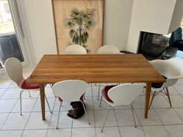 Tisch aus Massivholz Eiche, geölt, 160 / 90, gepflegt