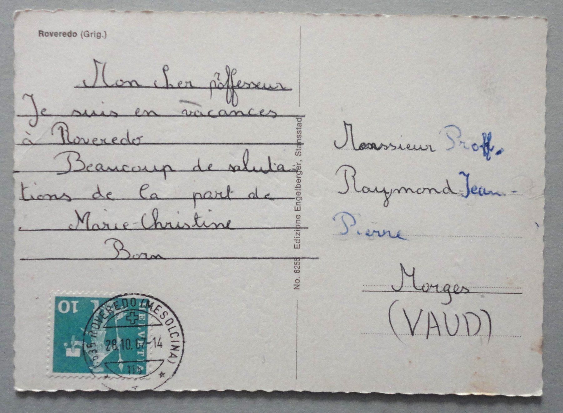 Cartoline postali: Roveredo – Difettoso da Fétigny venduto da Billy2miny 1