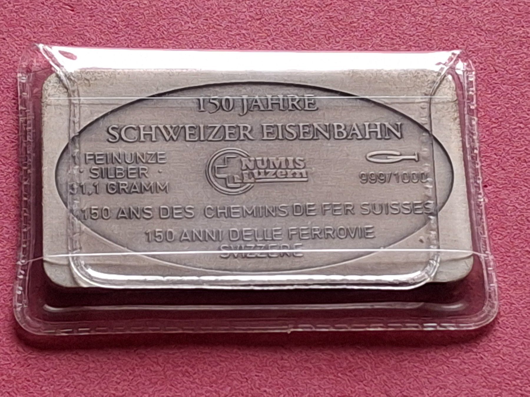 Metalli preziosi: CH EISENBAHN - CENTOVALLIBAHN - OVP – Usato da Boniswil venduto da dpd4coins 1