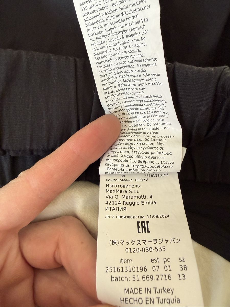 Max Mara Pantaloni: Original Max Mara Weite Cropped-Hose, IT38/S – Nuovo (secondo la descrizione) da Uetikon am See venduto da enzendan 4