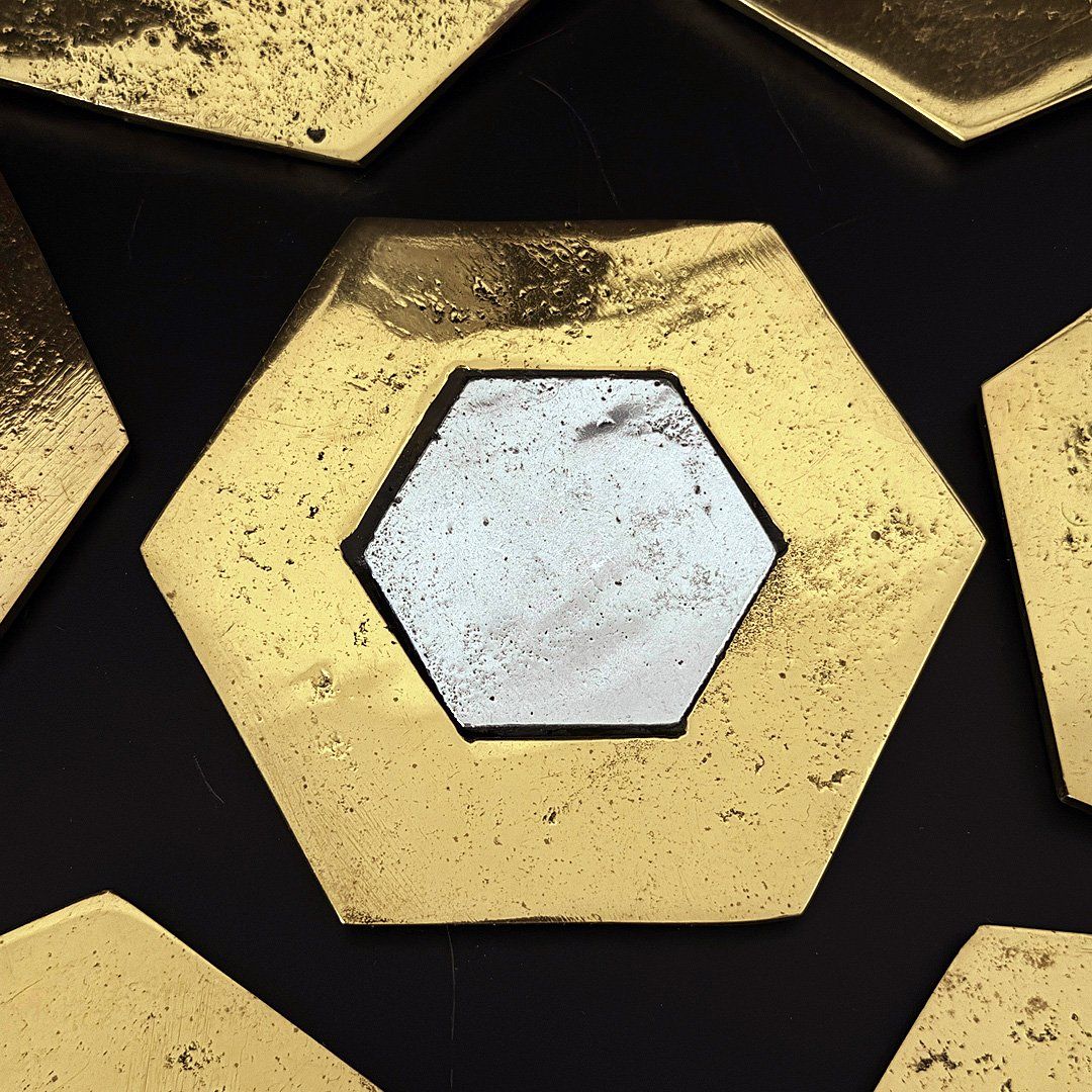 Untersetzer: David Marshall Brutalist Hexagon Designer Untersetzer Set – Gebraucht aus Luzern von Eukalyptus 2