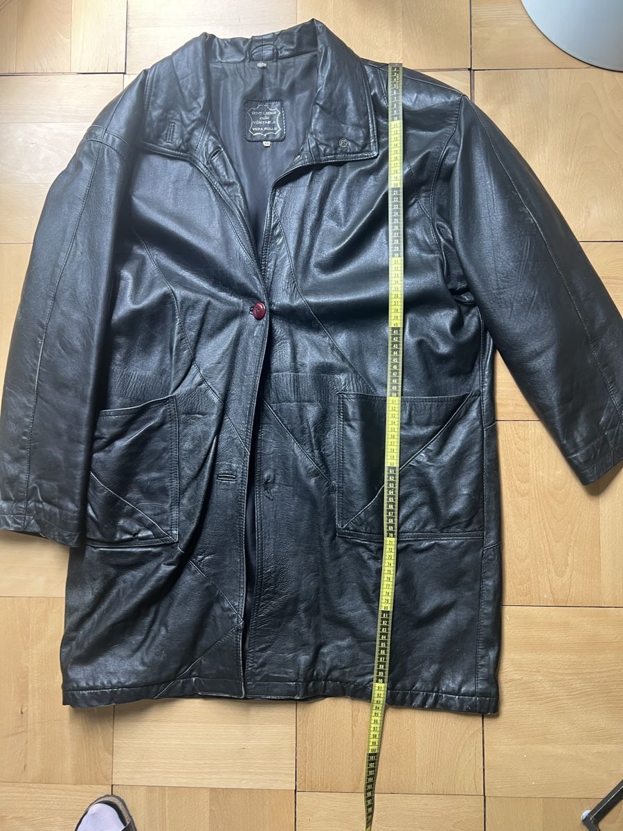Cappotti: Vintage Leder Mantel, Grösse 44 – Usato da Zürich venduto da romcam 7