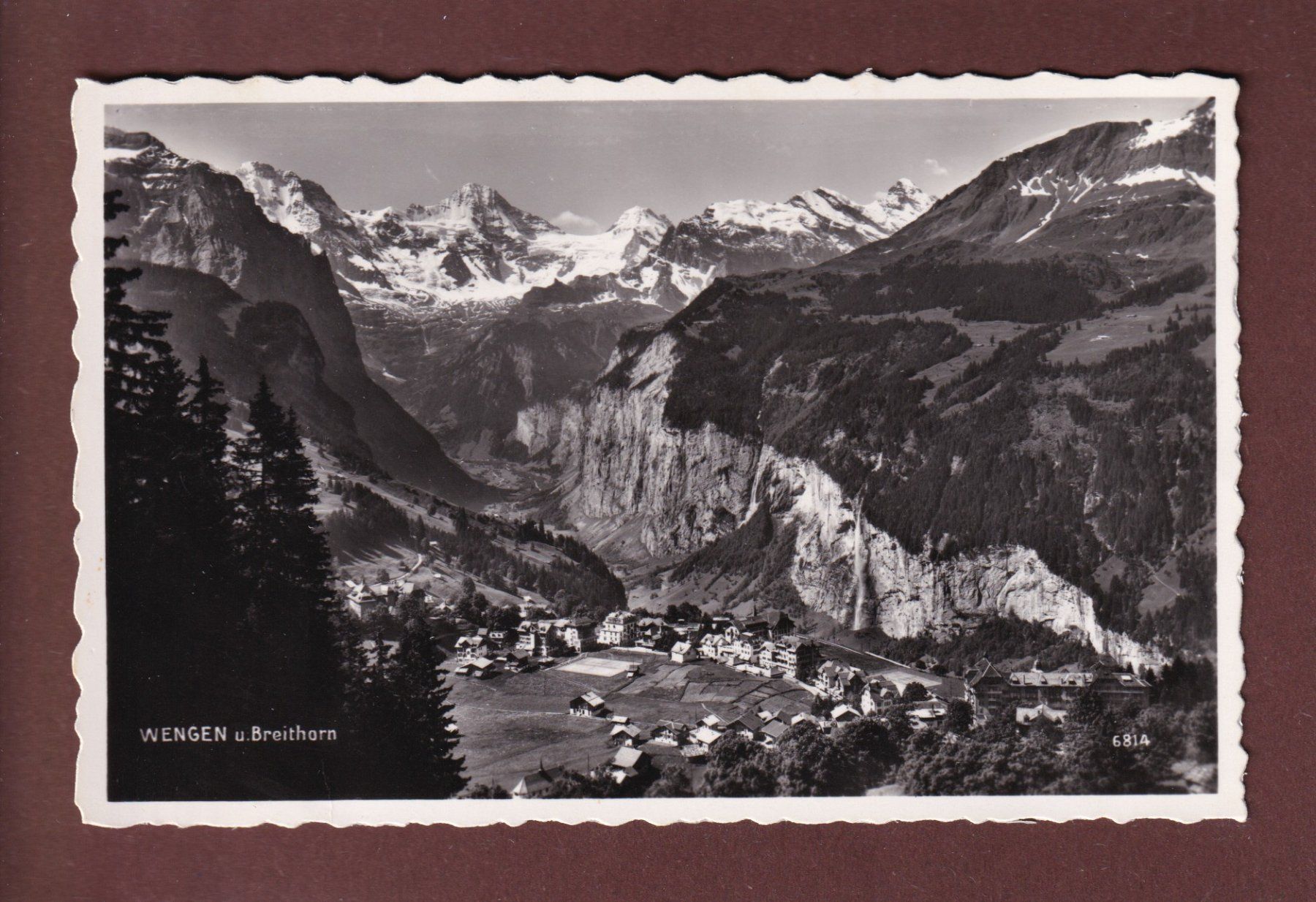 Ansichtskarten: WENGEN - Breithorn - 1949 – Gebraucht aus Pully von nicecards