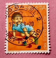 Nr.J 304 Kriechendes Kind Pro Juventute GESTEMPELT 1987  