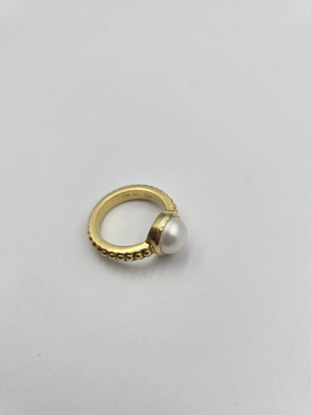 Anelli: Ring Silber 925 mit Süsswasserperle Gr. 59 – Nuovo e nell'imballaggio originale da Zug venduto da gold.schmuck 2