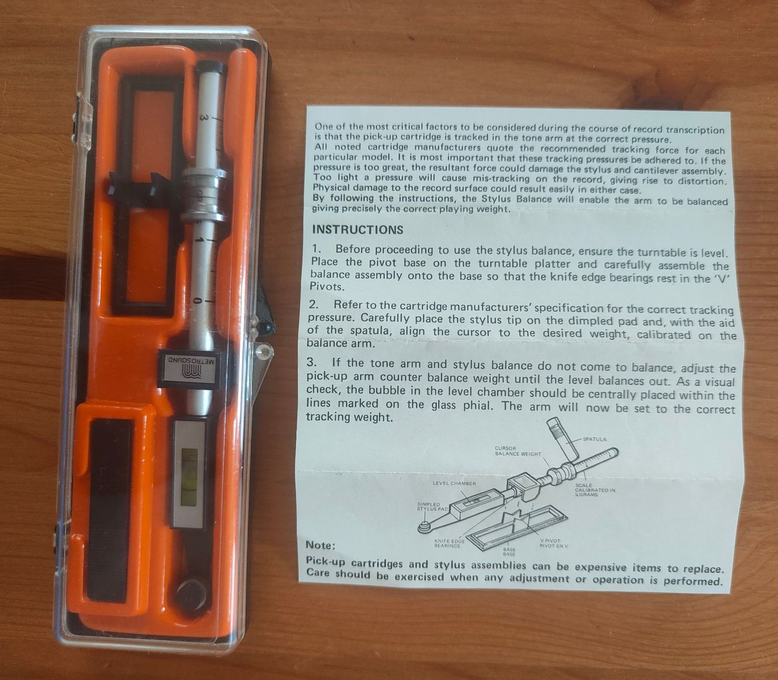 Giradischi: Metrousound Stylus Balance – Usato da Gland venduto da Pi-Oh
