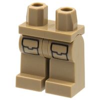 1x Stück LEGO Minifigur Hose Dark Tan (6343796)