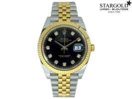 Rolex Datejust 41 Schwarz mit Diamanten - 126333