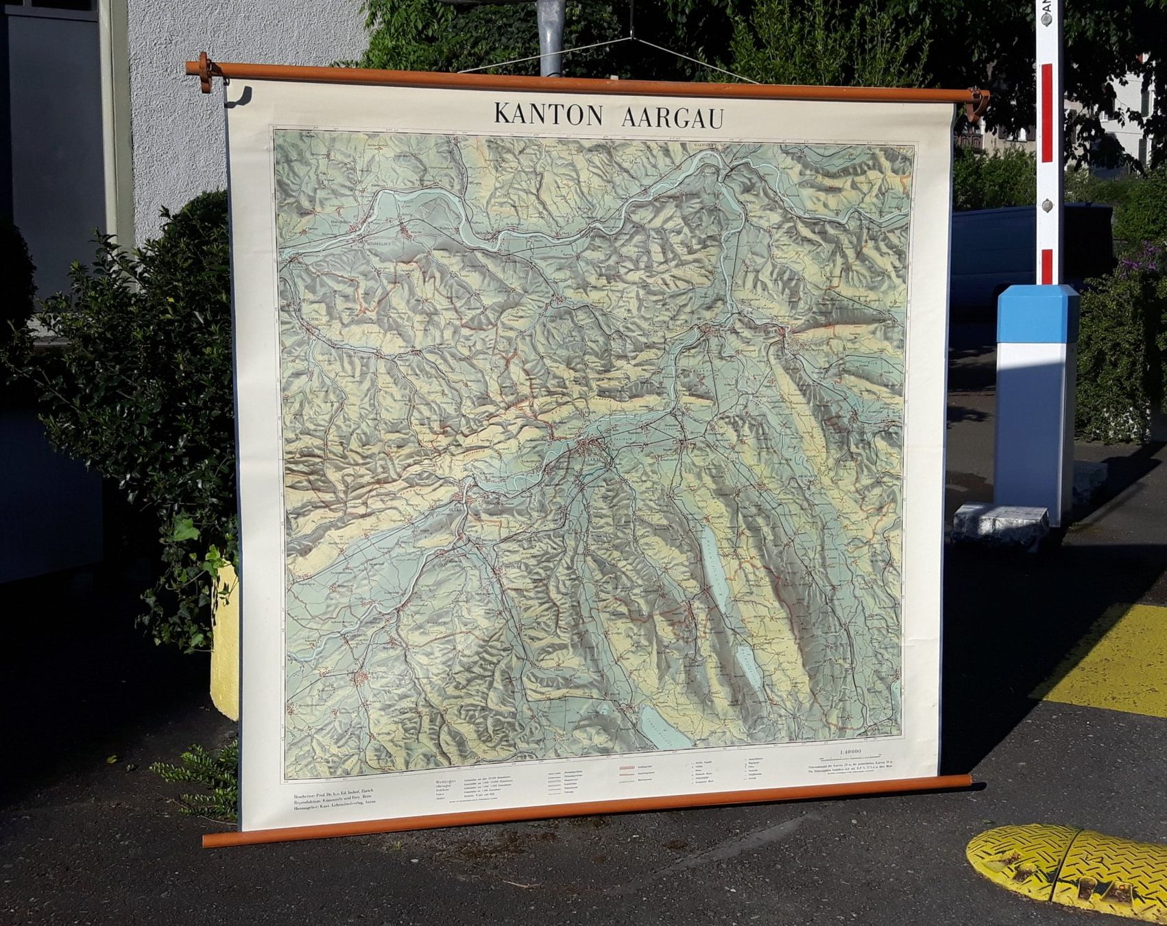 Cartine & Atlanti: Schulwandkarte KANTON AARGAU – Usato da Zürich venduto da brinkosos 6