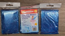 3er Pack KIDS Regencape / Regenjacke / Regenponcho